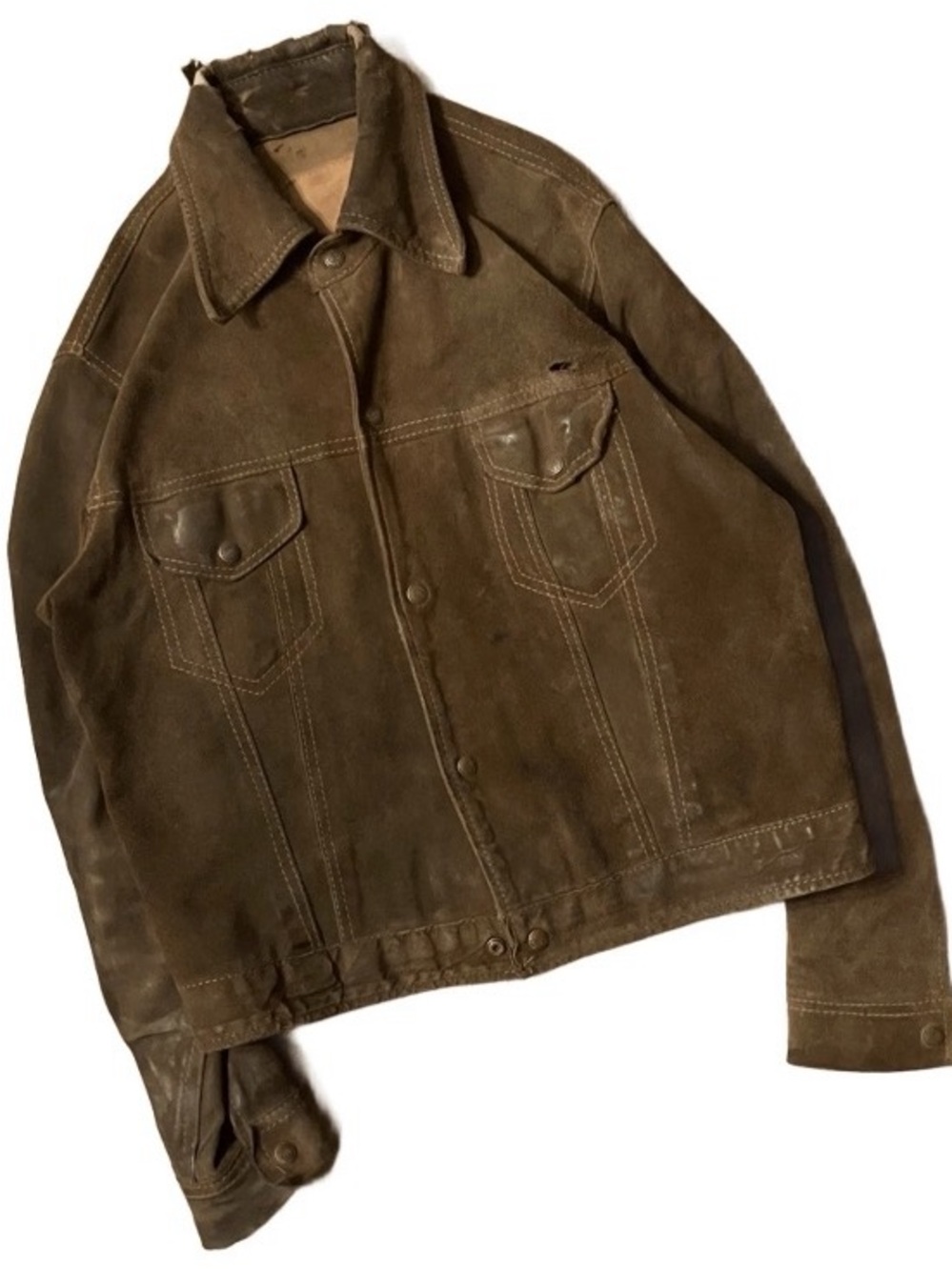 Vintage suede trucker jacket Like Type 3